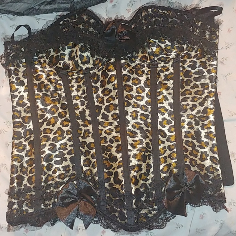 Cheetah Print Corset